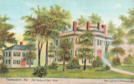 Thomaston Maine~Old Home General Knox Of Knox Gelatine Business~Antique Postcard - £8.16 GBP