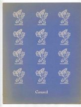 Cunard Lines Dinner Menu R M S Caronia 1954 Cunard Logo Cover - $13.86