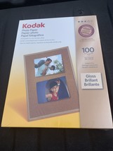 Kodak Photo Paper Gloss Instant Dry Inkjet White 100 Count Sealed Brand New - $7.70
