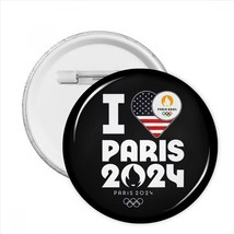 Olympics 2024 paris team usa pvc button pin thumb200