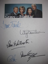 Grace and Frankie Signed TV Script Screenplay Autograph X5 Jane Fonda Lily Tomli - $16.99