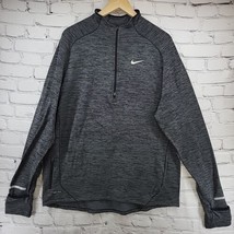 Nike Sweater Womens XL Dri-Fit  Gray Heathered Pullover Base Layer Thumb... - $15.84