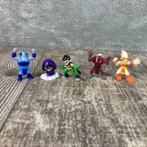 Teen Titans Action Figure Lot Bandai Mini Figure Robin Ravin Trigon 5 - £22.64 GBP