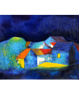 Night Sky, a 24 x 32 commission original oil painting on canvas by - $189.00