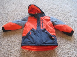 BNWT The Children&#39;s Place 3-in-1 boys jacket, XS(4), orange/grey/navy, $... - $19.79