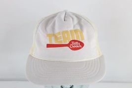 Vintage 90s Distressed Spell Out Team Betty Crocker Roped Trucker Hat Snapback - £15.44 GBP