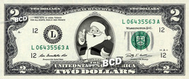 SANTA CLAUS on a REAL TWO Dollar Bill Cash Money Collectible Christmas B... - $187.52 MXN