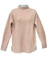 Lululemon Twin Rib Wool Blend Turtleneck Sweater Feather Pink size 4 Coz... - $57.62