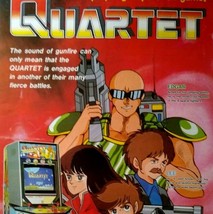 Quartet Arcade Flyer Original 1986 Video Game Artwork Space Age Retro Japan - £57.51 GBP