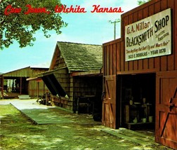 Wichita Kansas KS Cow Town Millar Blacksmith Shop UNP Chrome Postcard T13 - £2.30 GBP
