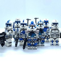 501st Battalion Clone Troopers Star Wars Hardcase Kix Tup Fives 8pcs Minifigures - £13.93 GBP