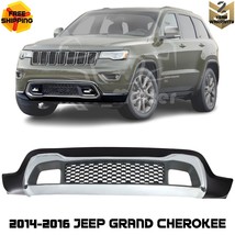 Front Lower Bumper Cover Kit &amp; Chrome Molding For 2014-2016 Jeep Grand C... - £298.26 GBP