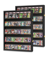 2 Pack Graded Trading Card Display Case Baseball Sports 35 PSA Slab Wood... - $3,462.12 MXN