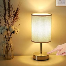 Touch Control Table Lamp, Dimmable Touch Control Bedside Lamp Small Nightstand L - £26.74 GBP