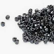 Miyuki Glass Delicas 11/0, Gunmetal 001, 50g of delica beads gray, grey ... - £11.55 GBP