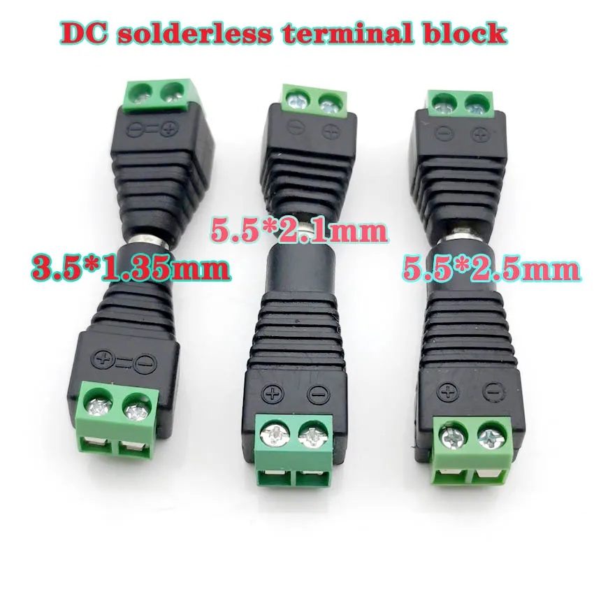 House Home 5pcs/lot Male Female DC Power  2.1mm x 5.5mm 2.5mm x 5.5mm 1.35mm x 3 - £19.28 GBP