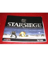 STARSIEGE: A WHOLE NEW UNIVERSE OF 3D COMBAT SIMULATION USER GUIDE 1999 - $9.75