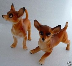 2 Stunning 1940 S Chihuahua Salt Pepper Bone China Nice - £35.26 GBP