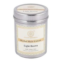 Low Cost Khadi Natural Herbal Hair Color Light Brown 150gm Ayurvedic Herbal Dye - £20.82 GBP