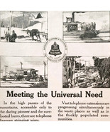 1917 American Telephone &amp; Telegraph Co Advertisement WW1 World War Era D... - €17,20 EUR