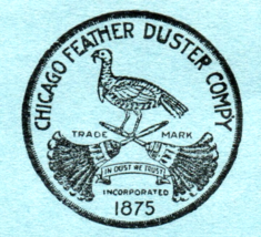 Chicago Feather Duster Turkey In Dust We Trust 1917 Vintage Billhead - $17.50