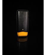 Black and Yellow  Leather Cigar Carrying Case New without Box - $108.88 CAD