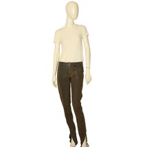 Stella McCartney Black Gray Denim Zip Cuffs Slim Jeans Trousers Pants si... - $183.15