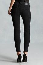 New $219 Womens 24 True Religion Brand Jeans NWT Halle Skinny Black Tar Ankle Zi - £263.22 GBP