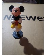 Disney Character Figures Mickey Mouse on a Spring 4&quot; Tall Bobble Mickey - £6.12 GBP