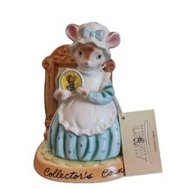 Vintage Mouse Avon Cherished Moments Mouse Collectors Corner Figurine - $10.80
