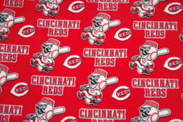 Cincinnati Reds Baby Blanket Fleece Pet Lap Black Red 30&quot;x 24&quot; MLB Baseball - £34.28 GBP