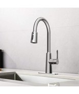 Corysel Kitchen Faucet with Sprayer Stainless Steel High Arc Brushed Nickel - £53.15 GBP