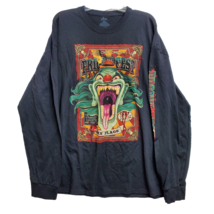 Six Flags Shirt Adult 2XL Black Long Sleeve Fright Fest Horror Freakshow... - $22.72