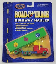 B) Road &amp; Track Magazine Diecast Highway Hauler - ABC Blocks - Maisto 1:64 - $11.87