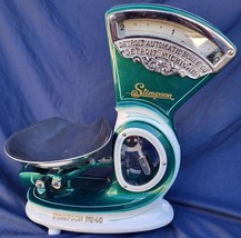 Stimson Detroit Model 40 2 Pound Green/White Candy Scale ( Leaner ) circa 1930 - £2,957.97 GBP