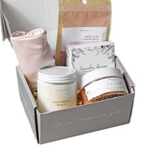 Natural Amor Handmade Spa Gift Set Relaxing 5 pcs Gift Box for Women Including L - £59.40 GBP