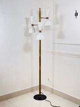 Modern Diabolo Floor Lamp STILNOVO Style Corner lamp 3 Arm Brass Decorative lamp - £377.27 GBP