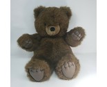 18&quot; BIG VINTAGE 1986 APPLAUSE ZACHARY BROWN TEDDY BEAR STUFFED ANIMAL PL... - $75.05