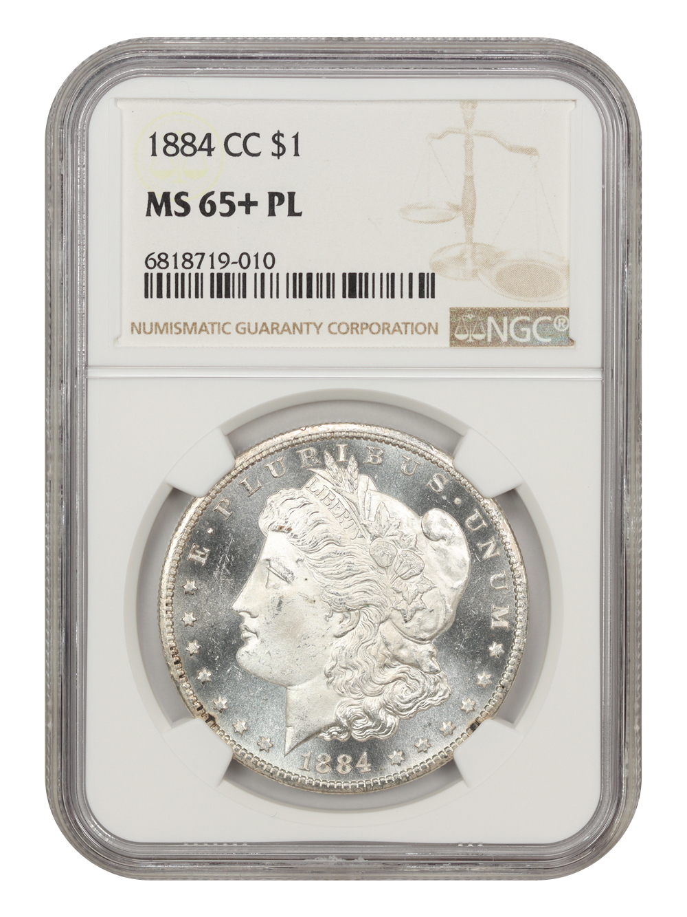 Primary image for 1884-CC $1 NGC MS65+PL
