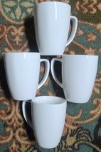 Four (4) SALT™ ~ Off-White ~ 12 Ounce ~ Porcelain ~ 3.5&quot; x 4.5&quot; Coffee Mugs Cups - $26.18