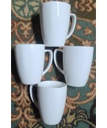 Four (4) SALT™ ~ Off-White ~ 12 Ounce ~ Porcelain ~ 3.5&quot; x 4.5&quot; Coffee M... - $35.78 CAD