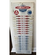 American Shuffleboard Company Metal Scoreboard Score Keeper 32&quot; X 11&quot; Sl... - £155.36 GBP