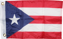 Puerto Rico Boat Flag 12inch x 18inch Grommets Super Polyester Waterproo... - $13.99