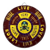 Apocalypse Zone = Live Laugh Love Run Kill Hide Dart Board - Regulation Size - £63.76 GBP