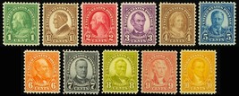 632-42 (no 634a) 1926-28 Famous Americans Rotary Press Printing Set of 1... - £17.54 GBP