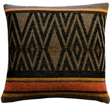 Kilim Country 19x19 Tapestry Throw Pillow, Complete with Pillow Insert - £67.31 GBP