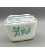 Pyrex Dish Covered Storage  Amish Butterprint Turquoise Dish Lid 1.5 cups - £20.65 GBP