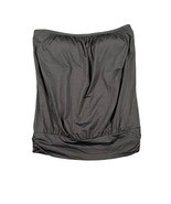 Tommy Bahama Womens Medium Black Pearl Blouson Bandini Strapless Swim Top - $25.99