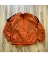 Vintage Nike Orange Full-Zip Windbreaker 100% Nylon Y2K Pockets Size Lar... - $30.07 CAD