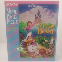 Golden Walt Disney Beauty and the Beast 300 Piece Movie Poster Puzzle New - $29.99